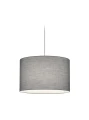 Lampa wisząca szary Ø 40cm. E27 do systemu szyn 2-fazowych DUOLINE trio 73330111 | 4017807471618 noxbox lampynox www.lampynox.pl