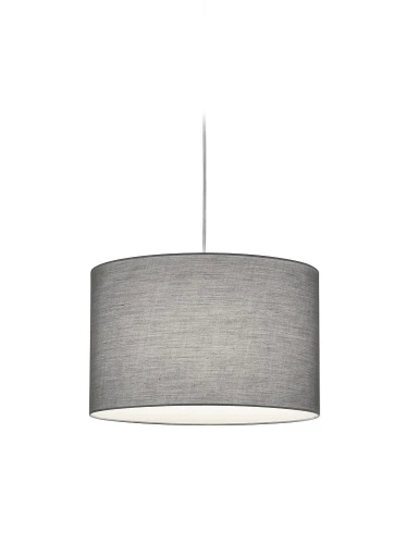 Lampa wisząca szary Ø 40cm. E27 do systemu szyn 2-fazowych DUOLINE trio 73330111 | 4017807471618 noxbox lampynox www.lampynox.pl