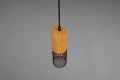 Lampa wisząca Tosh czarny mat | brąz Ø 8cm. E27 do systemu szyn 2-fazowych DUOLINE trio 73430132 | 4017807506037 noxbox lampynox www.lampynox.pl