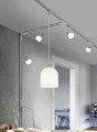 Lampa wisząca biały Ø 20cm. E14 do systemu szyn 2-fazowych DUOLINE trio 73520101 | 4017807471656 noxbox lampynox www.lampynox.pl