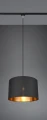 Lampa wisząca Hostel czarno - złoty Ø 40cm. E27 do systemu szyn 2-fazowych DUOLINE trio 73820180 | 4017807505856 noxbox lampynox www.lampynox.pl