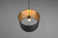 Lampa wisząca Hostel czarno - złoty Ø 40cm. E27 do systemu szyn 2-fazowych DUOLINE trio 73820180 | 4017807505856 noxbox lampynox www.lampynox.pl