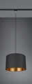 Lampa wisząca Hostel czarno - złoty Ø 40cm. E27 do systemu szyn 2-fazowych DUOLINE trio 73820180 | 4017807505856 noxbox lampynox www.lampynox.pl