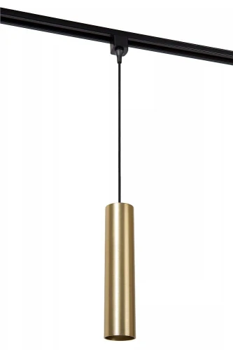 Lampa wisząca FLORIS matowe złoto | mosiądz Ø 5,6cm. GU10 do systemu szyn 1-fazowych lucide 09955/01/02 | 5411212093363 noxbox lampynox www.lampynox.pl