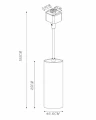 Lampa wisząca FLORIS matowe złoto | mosiądz Ø 5,6cm. GU10 do systemu szyn 1-fazowych lucide 09955/01/02 | 5411212093363 noxbox lampynox www.lampynox.pl