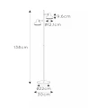 Lampa podłogowa regulowany kierunek świecenia Sensas czarny 2xES111 lucide 30797/02/30 | 5411212303318 noxbox lampynox www.lampynox.pl