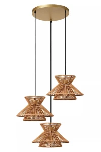 Tasman jasny brąz 3xE27 Lampa wisząca