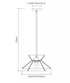 Lampa wisząca Tasman jasny brąz Ø 32cm. E27 lucide 10420/32/72 | 5411212106001 noxbox lampynox www.lampynox.pl