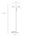 Lampa podłogowa Glendale czarny 2xE27 lucide 20722/02/30 | 5411212202123 noxbox lampynox www.lampynox.pl