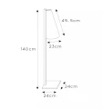 Lampa podłogowa stojąca Gregory czarny E27 lucide 30795/81/30 | 5411212303103 noxbox lampynox www.lampynox.pl