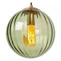 Lampa wisząca Monsaraz zielony | bursztyn 4xE27 lucide 45493/04/33 | 5411212452429 noxbox lampynox www.lampynox.pl