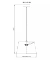 Lampa wisząca Woolly żółty ochra Ø 28cm. E27 lucide 10416/01/44 | 5411212105851 noxbox lampynox www.lampynox.pl
