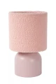 Lampka stołowa Woolly różowy Ø 16cm. E14 lucide 10516/01/66 | 5411212105882 noxbox lampynox www.lampynox.pl