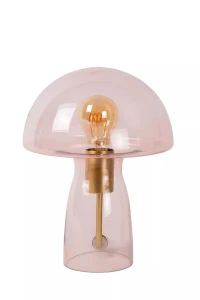 Fungo różowy E27 Lampka stołowa