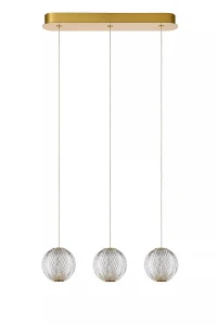 CINTRA przeźroczysta LED Dim. 3x4,7W 2700K Lampa wisząca ściemnialna