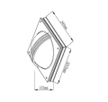 Kinkiet zewnętrzny Privas czarny wys. 30cm. 2xE27 IP44 lucide 14828/02/30 | 5411212144447 noxbox lampynox www.lampynox.pl