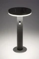 Ogrodowa lampa stojąca z czujnikiem ruchu i zmierzchu Botev antracyt zasilanie solarne wys. 38cm. LED PIR 10W 4000K IP44 Rabalux 77018 noxbox lampynox www.lampynox.pl