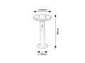 Ogrodowa lampa stojąca z czujnikiem ruchu i zmierzchu Botev antracyt zasilanie solarne wys. 38cm. LED PIR 10W 4000K IP44 Rabalux 77018 noxbox lampynox www.lampynox.pl