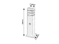 Ogrodowa lampa stojąca z czujnikiem ruchu i zmierzchu Ankara antracyt wys. 44cm. PIR E27 IP44 rabalux 77026 | 5996595770266 noxbox lampynox www.lampynox.pl