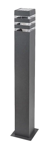 Ogrodowa lampa stojąca Ankara antracyt wys. 74cm. E27 IP44 rabalux 7380 | 5998250373805 noxbox lampynox www.lampynox.pl
