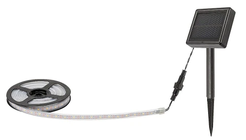 Ogrodowa taśma led z czujnikiem zmierzchu Ansoo biały zasilanie solarne LED 0,26W 3000K rabalux 77016 | 5996595770167 noxbox lampynox www.lampynox.pl