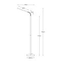 Lampa podłogowa stojąca GILLY Czarna 5W 2700K  Lucide 36712/05/30 | 5411212361110 noxbox lampynox www.lampynox.pl