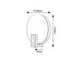 Kinkiet zewnętrzny Cyprus czarny LED 10W 3000K IP44 rabalux 7074 | 5998250370743 noxbox lampynox www.lampynox.pl
