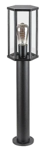Dubrovnik czarny mat wys. 65cm. E27 IP44 Lampa ogrodowa stojąca