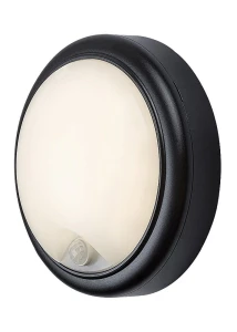 Hitura czarny PIR LED 15W 4000K IP54 Kinkiet zewnętrzny z czujnikiem ruchu i zmierzchu