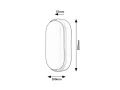 Plafon zewnętrzny Hort biały LED 15W 4000K IP54 rabalux 7408 | 5998250374086 noxbox lampynox www.lampynox.pl