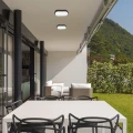 Plafon zewnętrzny Hort czarny LED 15W 4000K IP54 rabalux 7409 | 5998250374093 noxbox lampynox www.lampynox.pl