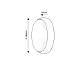 Plafon zewnętrzny Hort czarny LED 15W 4000K IP54 rabalux 7407 | 5998250374079 noxbox lampynox www.lampynox.pl