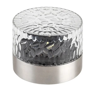 Lentula stalowa zasilanie solarne LED 0,5W 3000K IP44 Lampka stołowa zewnętrzna