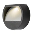 Zewnętrzna lampa nad stopnie schodowe z czujnikiem zmierzchu Narmada czarny zasilanie solarne LED 0,5W 4000K IP44 rabalux 77004 | 5996595770044 noxbox lampynox www.lampynox.pl