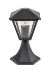 Paravento czarny wys. 29cm. E27 IP44 Lampa ogrodowa stojąca
