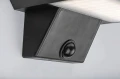 Kinkiet zewnętrzny z czujnikiem ruchu i zmierzchu Qesa czarny zasilanie solarne PIR LED 10W 4000K IP44 rabalux 77005 | 5996595770051 noxbox lampynox www.lampynox.pl