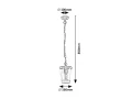 Lampa wisząca zewnętrzna Savano antracyt E27 IP44 rabalux 7268 | 5998250372686 noxbox lampynox www.lampynox.pl
