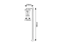 Lampa ogrodowa stojąca Savano antracyt wys. 98cm. E27 IP44 rabalux 7269 | 5998250372693 noxbox lampynox www.lampynox.pl