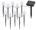 Ogrodowa wbijana lampa dekoracyjna z czujnikiem zmierzchu Skadar zasilanie solarne LED 2W 2600K rabalux 77007 | 5996595770075 noxbox lampynox www.lampynox.pl
