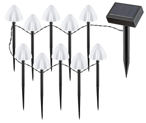 Ogrodowa wbijana lampa dekoracyjna z czujnikiem zmierzchu Skadar zasilanie solarne LED 2W 2600K rabalux 77007 | 5996595770075 noxbox lampynox www.lampynox.pl