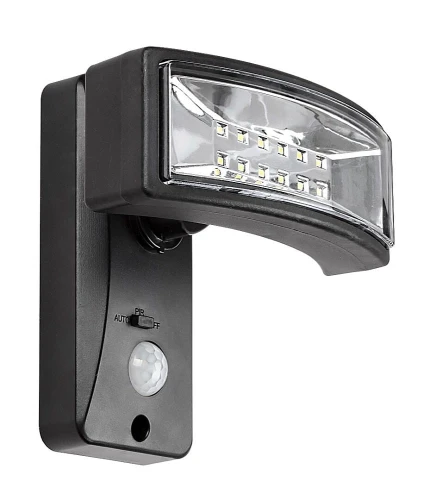 Naświetlacz z czujnikiem ruchu i zmierzchu Valpovo czarny zasilanie solarne PIR LED 2,4W 4000K IP44 rabalux 77019 | 5996595770198 noxbox lampynox www.lampynox.pl