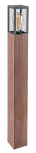 Wales brąz dąb wys. 82cm. E27 IP44 Lampa ogrodowa stojąca