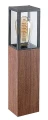 Lampa ogrodowa stojąca Wales brąz dąb wys. 42cm. E27 IP44 rabalux 7196 | 5998250371962 noxbox lampynox www.lampynox.pl