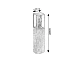 Lampa ogrodowa stojąca Wales brąz dąb wys. 42cm. E27 IP44 rabalux 7196 | 5998250371962 noxbox lampynox www.lampynox.pl