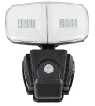 Naświetlacz podwójny z czujnikiem ruchu i zmierzchu Zlarin czarny zasilanie solarne PIR LED 12W 4000K IP44 rabalux 77012 | 5996595770129 noxbox lampynox www.lampynox.pl