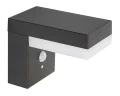 Kinkiet zewnętrzny z czujnikiem ruchu i zmierzchu Zrebar czarny zasilanie solarne PIR LED 6W 4000K IP44 rabalux 77009 | 5996595770099 noxbox lampynox www.lampynox.pl