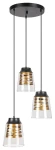 Zenaida czarny mat Ø 40cm. 3xE27 Lampa wisząca