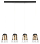 Zenaida czarny mat 4xE27 Lampa wisząca