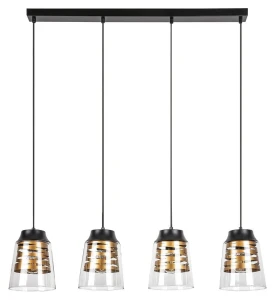 Zenaida czarny mat 4xE27 Lampa wisząca
