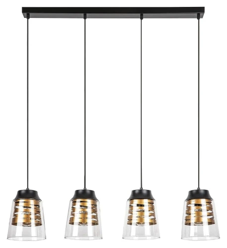 Lampa wisząca Zenaida czarny mat 4xE27 rabalux 3544 | 5998250335445 noxbox lampynox www.lampynox.pl